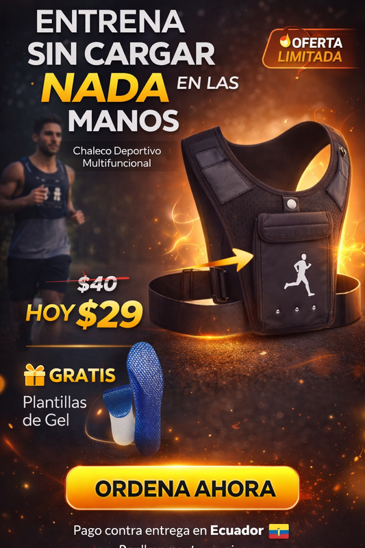 RunVest Pro (Chaleco Deportivo + Plantilla de Gel)